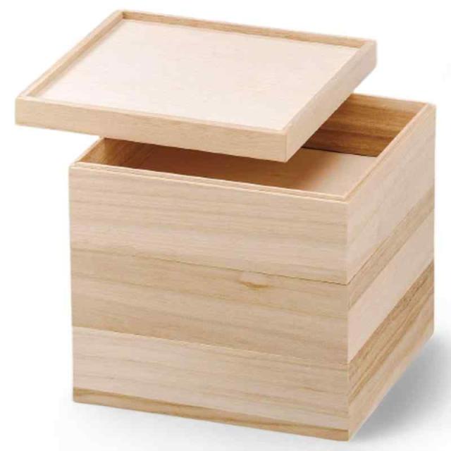 J-kitchens 漆器 重箱 3段 木製 7寸 桐額縁白木 21cm 木製 お重 お重箱 日本製