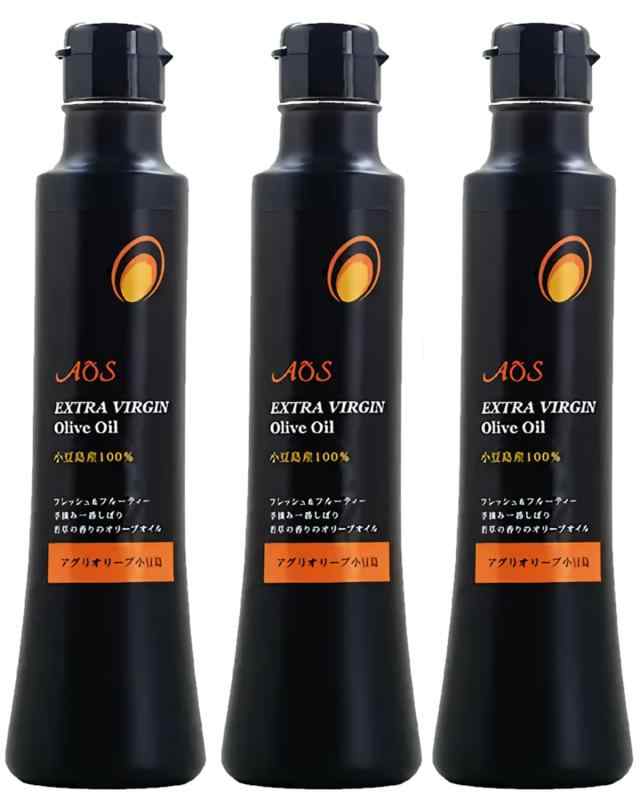 アグリオリーブ小豆島 小豆島産100% エキストラバージンオリーブオイル 200ml 3本セット