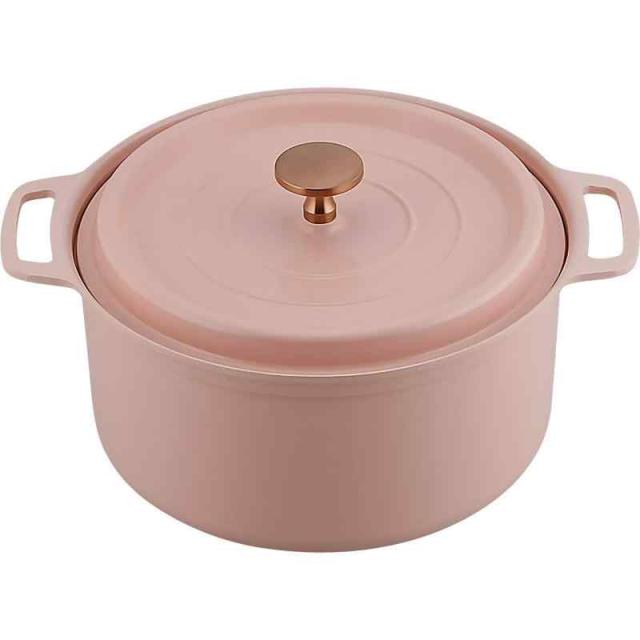 和平フレイズ 鋳物より軽い 鍋 20cm マットピンク 旨味を逃さない IH・ガス・オーブン対応 レシピ付 クックシェア RB-1511