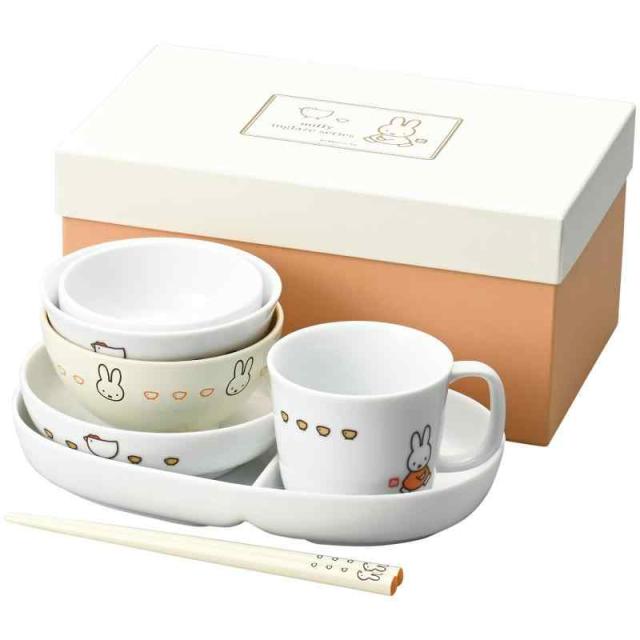 ディック・ブルーナ 「 ミッフィー 」 子供 食器 セット つみつみ 7点セット 電子レンジ対応 食洗機対応 イングレーズ こっこ親子 日本製 417722