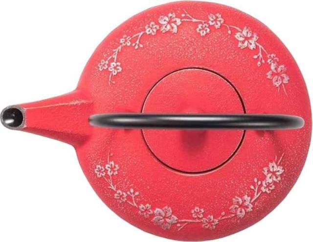 岩鋳 Iwachu 急須 和さくら (銀/紅梅色)