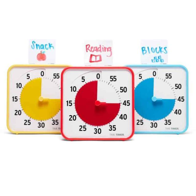 TIME TIMER (タイムタイマー 3個セット (赤 黄色 水色))
