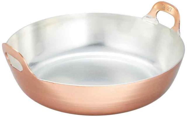 遠藤商事 業務用 揚鍋 銅 日本製 COOKING_POT (4.1 L, 直径 30 cm)