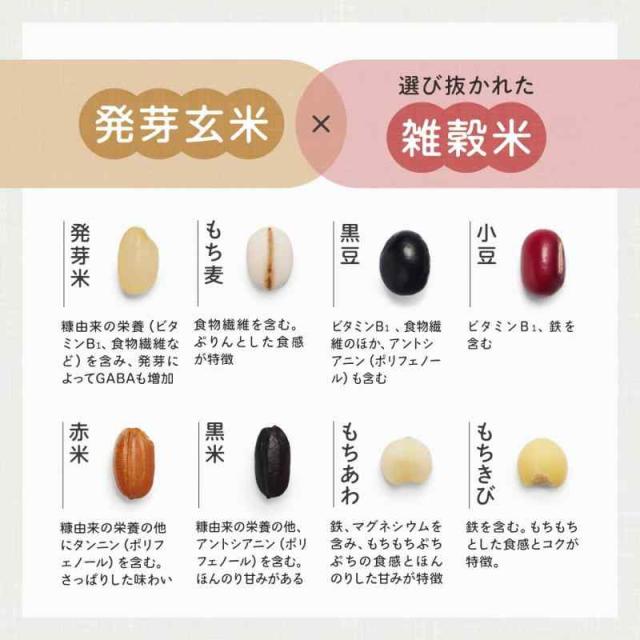 ファンケル (FANCL) 健康八穀ごはん 3袋(600ｇ×3袋) 発芽玄米 発芽米 雑穀米 もち麦 (健康/栄養) そのまま炊ける 米 チャック付き 令和7年産_2