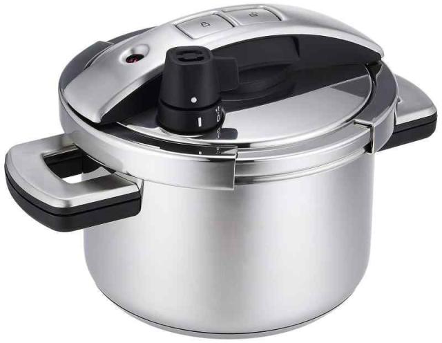 マイヤー(Meyer) 圧力鍋 超高圧力鍋 ステンレス IH対応 ワンタッチ開閉 笠原将弘氏監修レシピ集付き 「ハイプレッシャークッカー 4.0L」 【国内正規品】 YR-PC4.0