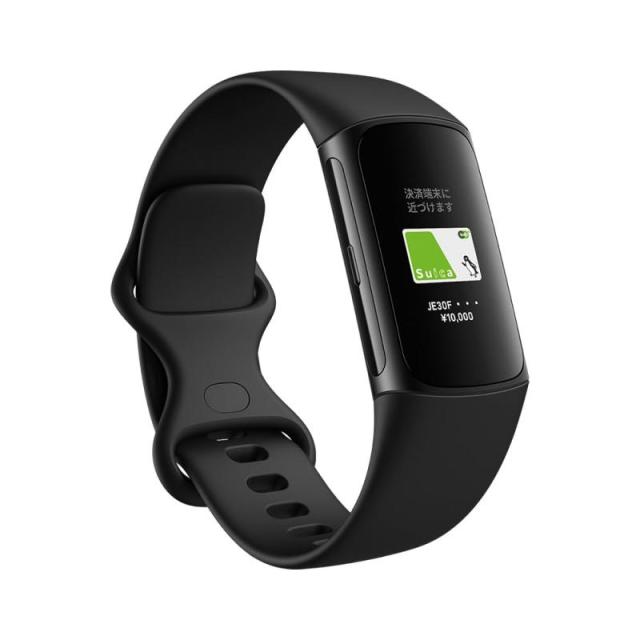 【Suica対応】Fitbit Charge 6 トラッカー (Obsidian/Black)