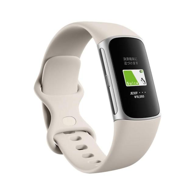 【Suica対応】Fitbit Charge 6 トラッカー (Porcelain/Silver)