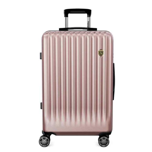 [New Trip] スーツケース キャリーケース 機内持ち込み 軽量 大型 S/M/Lサイズ キャリーバッグ 耐衝撃 大容量 ファスナータイプ 静音 ダブルキャスター TSAロック 海外 旅行 ビジネス 出張 (ローズゴールド, Sサイズ/機内持込（1〜