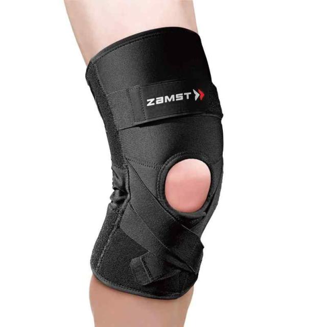 【バレーボール西田有志選手 愛用ブランド】ザムスト(ZAMST) ひざ 膝 サポーター ZKシリーズ 左右兼用 バスケ バレー サッカー テニス スポーツ全般 日常生活 (L, ブラック)