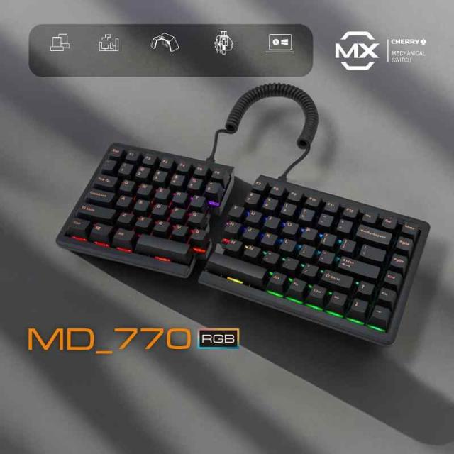 BAROCCO MiSTEL MD770 RGB (85キー_英字配列_有線, 赤軸)_1
