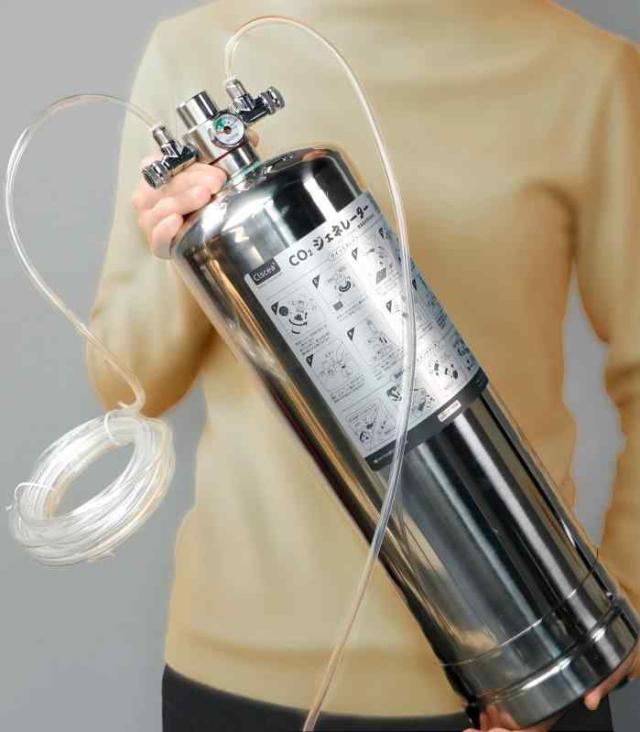 Clscea 水槽用化学反応式CO2ジェネレーターキット ステンレス製 (5L)