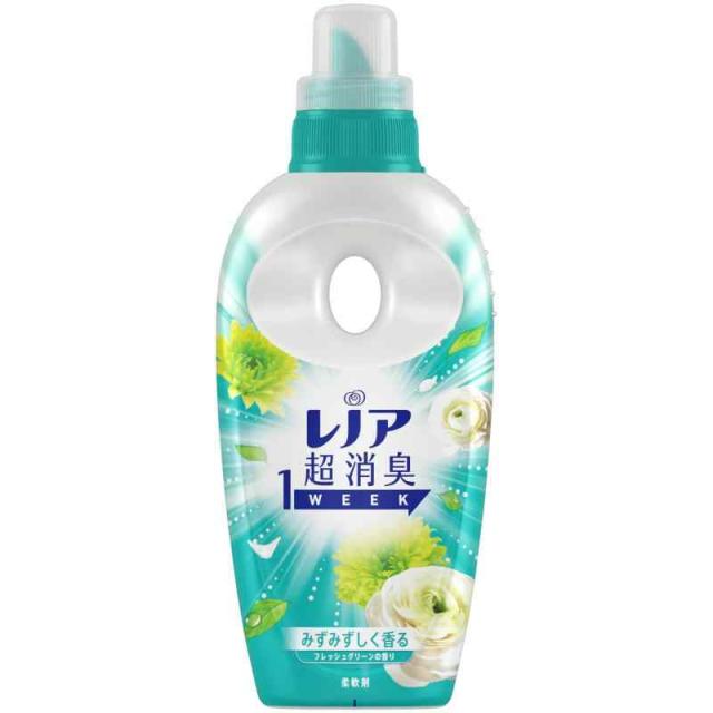 レノア 超消臭1WEEK 柔軟剤 フレッシュグリーン 本体 530mL
