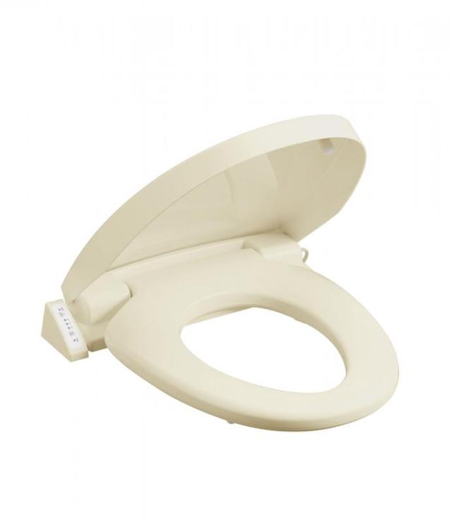 SANEI(サンエイ) 暖房便座 前丸タイプ ソフト閉止 温度調節3段階 省エネ 簡単取付 アイボリー PW9042-I