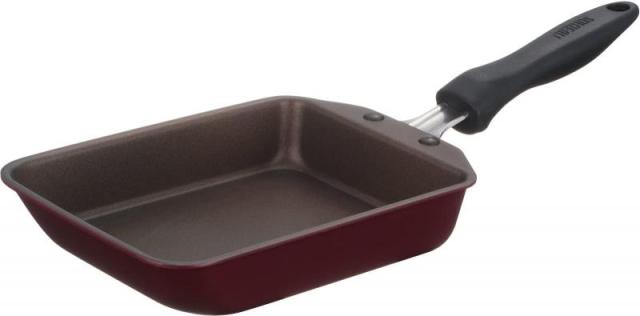 サーモス KFM KFHシリーズ IH ガス火対応 こびりつきにくい フライパン キッチンウェア (13cm(玉子焼き用), レッド(KFHシリーズ))