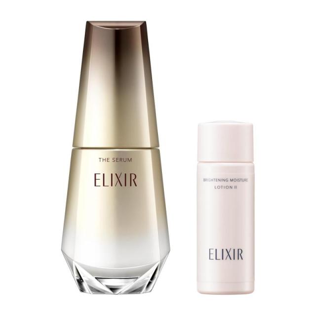 エリクシール(ELIXIR) ELIXIR ザ セラム 体感セット aL ba 50mL + ブライトニングローション ミニサイズ付 医薬部外品 美容液トラネキサム酸 ハリ うるおい シュペリエル エイジングケア リラックス感のあるアクアフローラルの香り