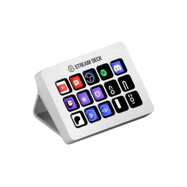 Elgato Stream Deck MK.2 White エルガトストリームデック MK.2【15キー配列】ライブコンテンツ作成用のコントローラー 配信者向けデバイス OBS/Twitch？/YouTube連携 Mac/PC対応
