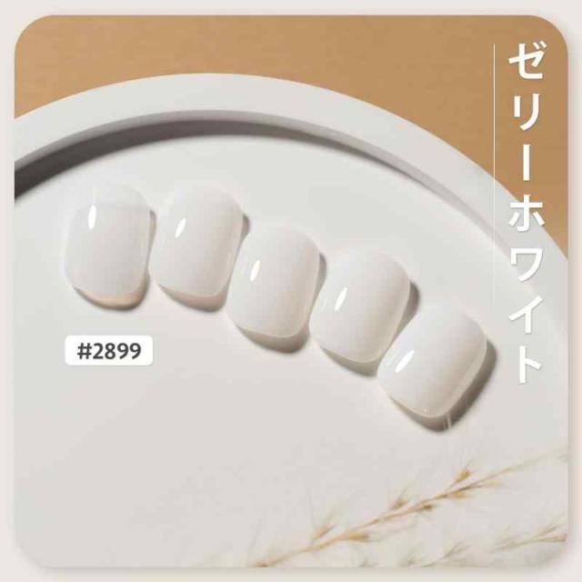 GAOY ジェルネイル カラージェル 単色 UV・LED対応 ポリッシュタイプ セルフネイル 初心者&プロ適用 (ゼリーホワイト) その他ネイル