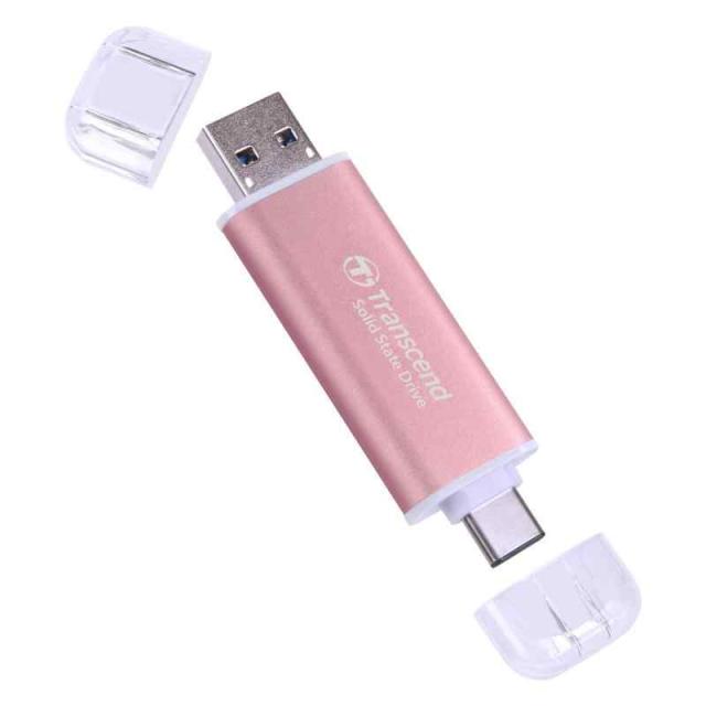 トランセンド ポータブルSSD 1TB ピンク TS1TESD310P