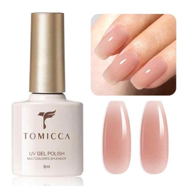 TOMICCA ジェルネイルジェルポ リッシュピュアカラージェル 8ml UV/LED対応 (ダークヌード)