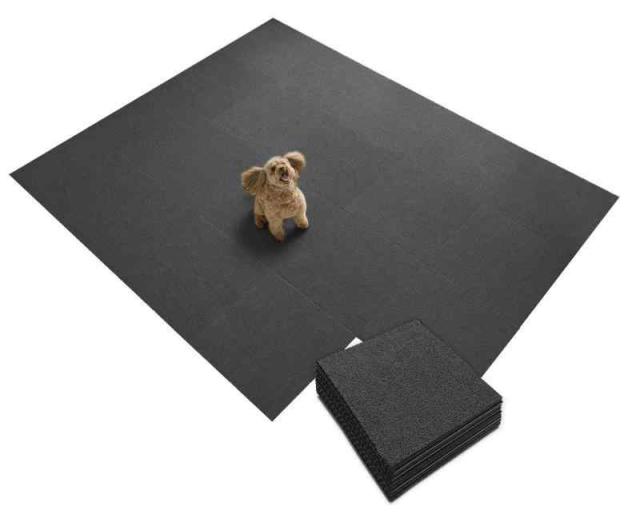 サンコー ずれない タイルマット コード カーペットタイプ おくだけ吸着 (ダークグレー)