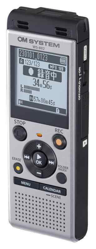 OM SYSTEM WS-882 SLV 語学学習/講義録音/会議録音/議事録/リニアPCM録音/外部メモリ対応_1