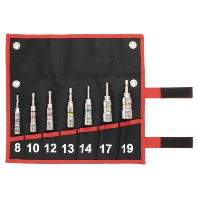 トネ(TONE) 電動ドリル用コンパクトソケットセット 2BNC700 ビット差込 ブラック 内容7点