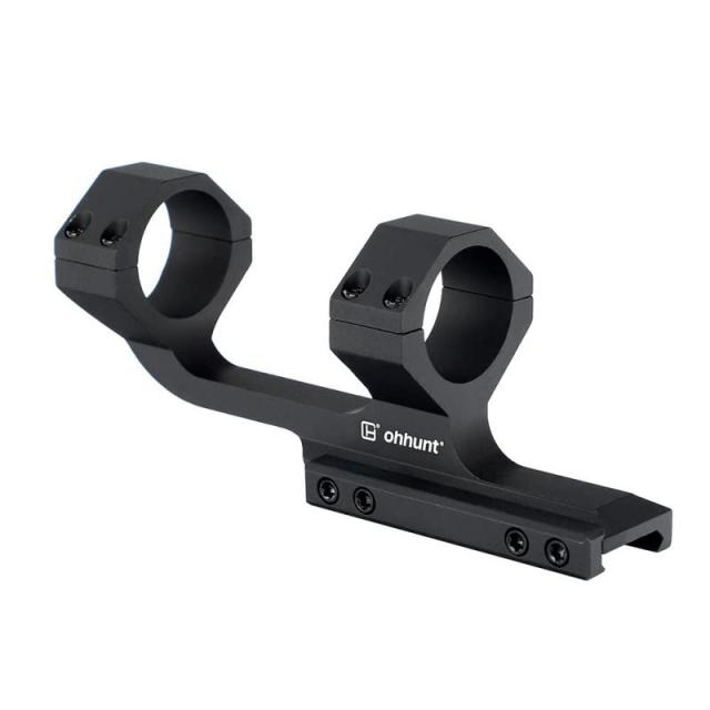 ohhunt スコープマウント 30mm マウントリング ピカティニー 一体型 光学オフセットカンチレバーピカティニースコープマウント (ブラック)