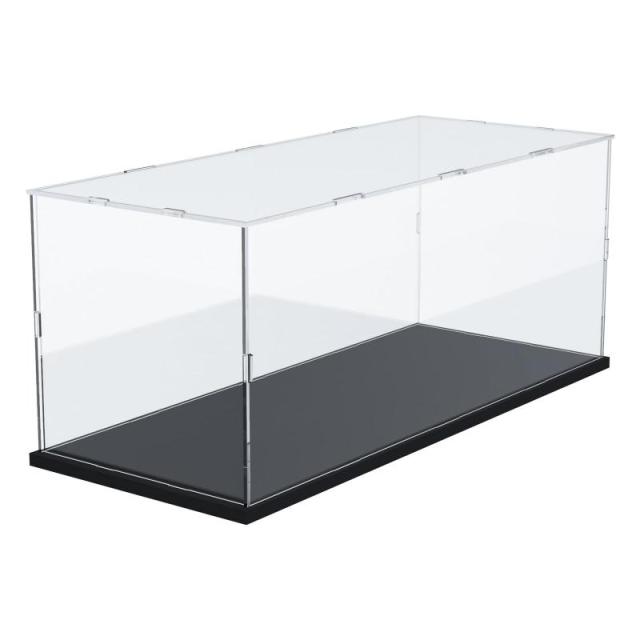 Duvinin ディスプレイケース　フィギュアケース コレクションケース アクリル製 (幅50ｘ奥行20ｘ高さ20cm, ブラック)