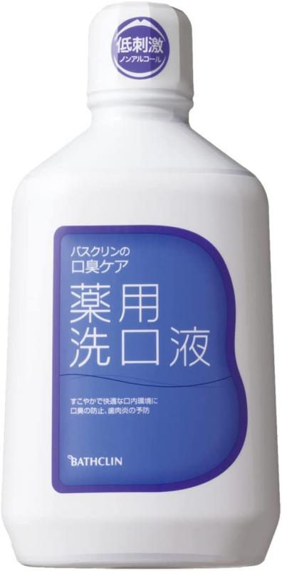 バスクリン 薬用洗口液 マウスウォッシュ 口内洗浄 大容量 ノンアルコール 低刺激 口臭 歯肉炎 虫歯 歯周病 口腔ケア 歯垢 歯石 義歯 入れ歯 1000mL