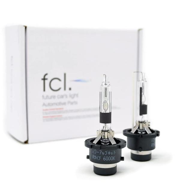 fcl.(エフシーエル) 45W/55W HIDパワーアップキット専用 補修 交換用 HIDバルブ 2個セット (6000K, D2R/D4R)