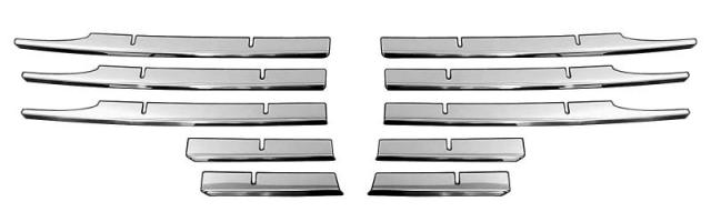 BRIGHTZ アトラス F24 超鏡面ステンレスメッキフロントグリルモール 10PC 【 TRUCK-M-004 】 F 24 21653