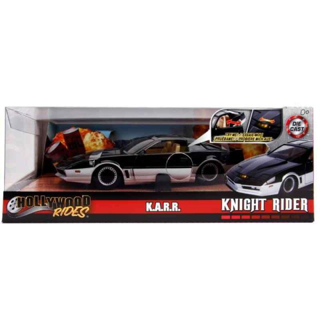 ナイトライダー ジェイダトイズ メタルズ ハリウッド・ライズ 1/24 スケール ダイキャストカー K.A.R.R. (カール) with スキャナーライト ライトアップ / KNIGHT RIDER 2019 JADA TOYS METALS HOLLY