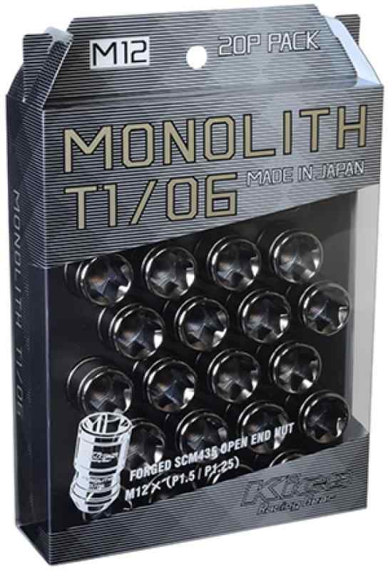 KYO-EI(協永産業) Kics MONOLITH(モノリス) M12×1.5 グロリアスブラック 20P MN01GK
