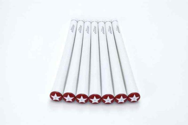 elitegrips (エリートグリップ) ゴルフ グリップ Y360°sXT TOUR20 7本セット (バックライン有り*シルバーホワイト/クラシックレッド(SWCR))