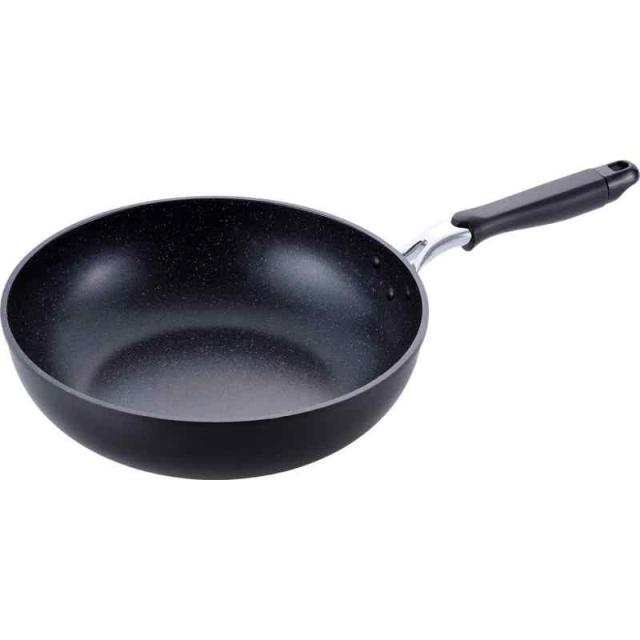和平フレイズ 深型フライパン たっぷり作れる 30糎 煮物やチャーハンにも うしろ側刷り上げる付 屁っ放り火専用