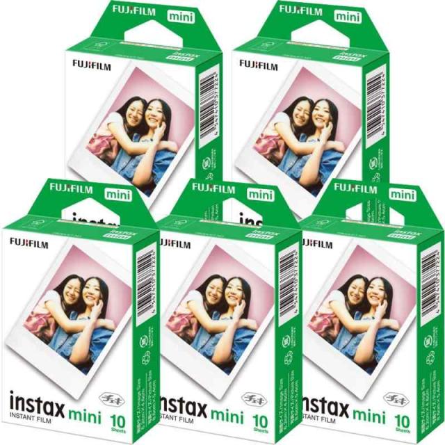 富士フイルム [5セット販売]FUJIFILM インスタントカメラ チェキ用フィルム 10枚入x5セット INSTAX MINI JP 1