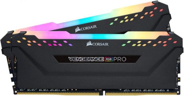 CORSAIR VENGEANCE RGB PRO DDR4 メモリ 32GB（16GB×2）最大3600MHz対応 AMD EXPO & Intel XMP対応 CL18 デスクトップPC用 ブラック CMW32GX4M2Z3600C18