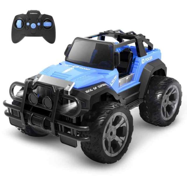 DEERC ラジコンカー こども向け オフロード ジープ 充電式バッテリー RCカー リモコンカー 子供向け おもちゃ クリスマス プレゼント 子供 男の子 小学生 中学生 贈り物 (DE42)