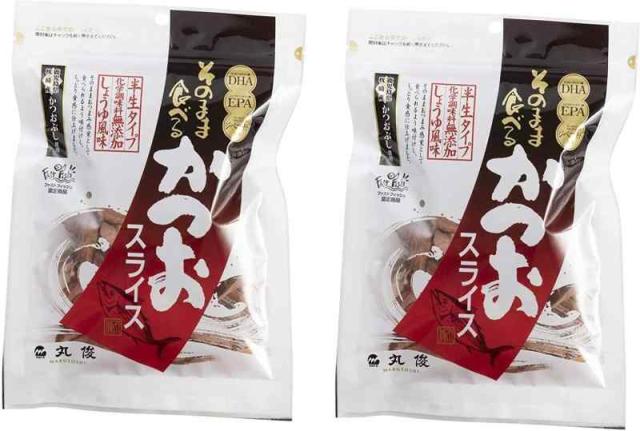 marutoshi 丸俊 そのまま食べるかつおスライス 60g ×2袋