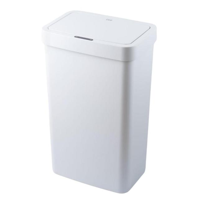 EKO ゴミ箱 自動開閉 ハナ センサービン グレーホワイト 45-50L対応 ふた付き インナーボックス無し EK6226P-50L-WH