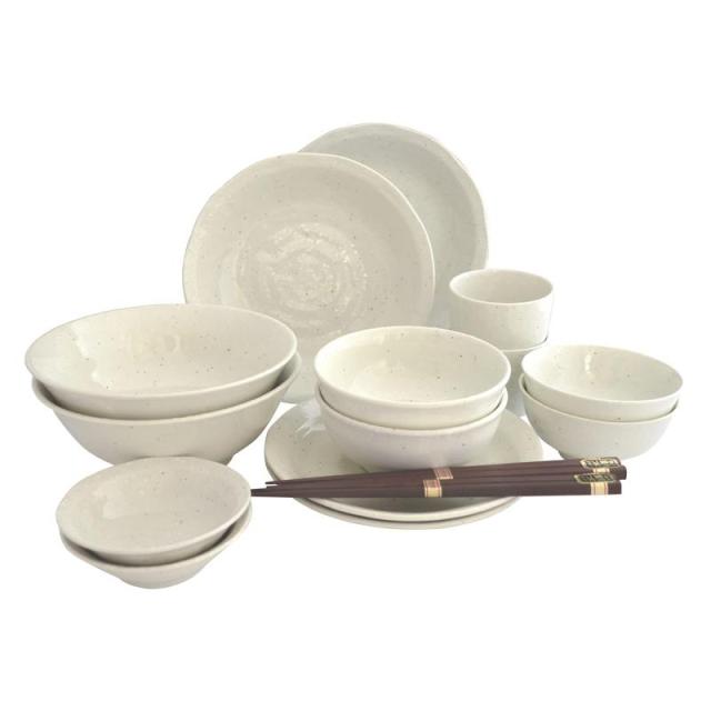 セット 美濃焼 和食器 16点セット ナチュラルホワイト 一人暮らし ふたり