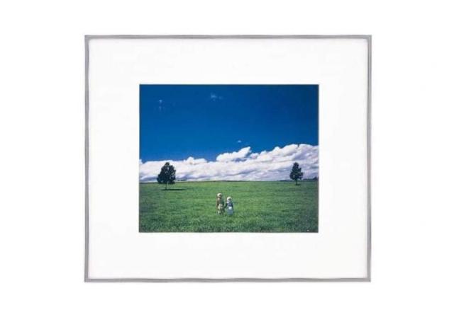 FUJICOLOR 額縁 ワイドマットフレーム A5010 アクリル 半切ノートリ(135) アルミ シルバー 303616