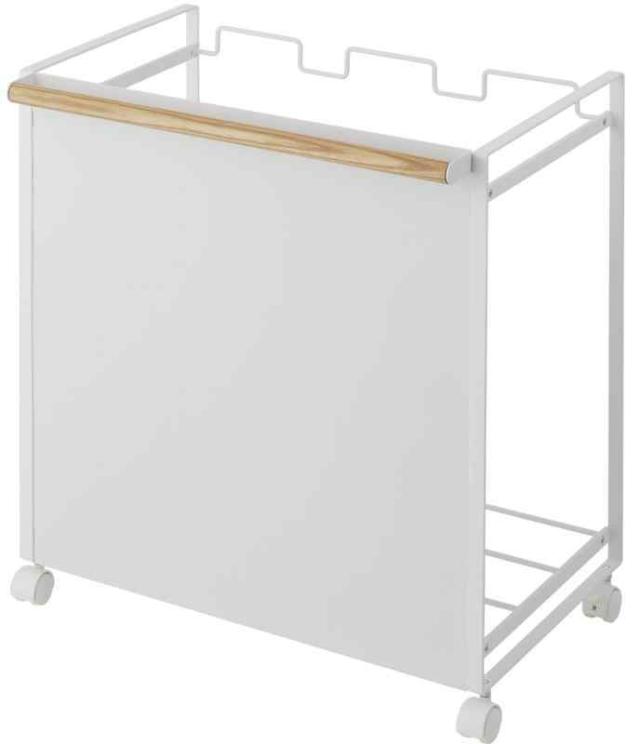 【山崎実業】ダストワゴン UTILITY_CART_WAGON (ホワイト)