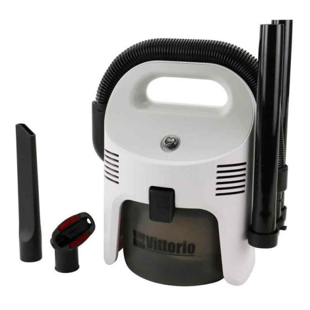 Vittorio(ヴィットリオ) 乾湿両用クリーナー ZV-04-WD 【吸込仕事率65W 集塵約3.0L/吸水約1.5L】 小型コンパクトモデル(幅330×高さ310×奥行き230mm) 本体重量2.5Kg 玄関・べランド掃除に最適 現場の簡易清掃 埃と