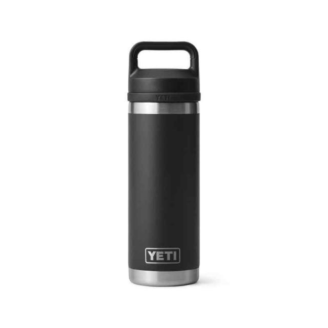 YETI (イエティ) Rambler 18オンスボトル 真空断熱 ステンレススチール チャグキャップ付き (ブラック)