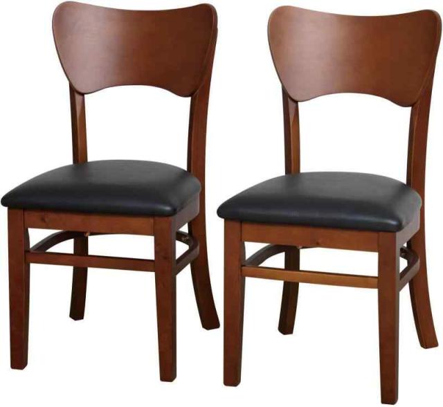 クロシオ ダイニングチェア 2脚セット ブラウン 幅41×奥行47.5×高さ80.5cm フェブラ 4266 組立品 北欧風 かわいい ジャパンディ カフェテーブル 食卓テーブル