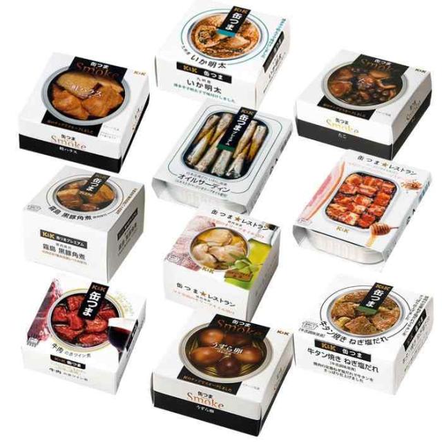 缶つま 缶づめ 10種類10食 詰合せセット（国分 k&k）お年賀