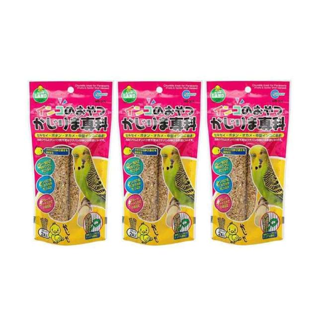 Charm(チャーム) マルカン インコのおやつ かじりま専科 ２本入り×３袋 鳥 おやつ スナック・ビスケット
