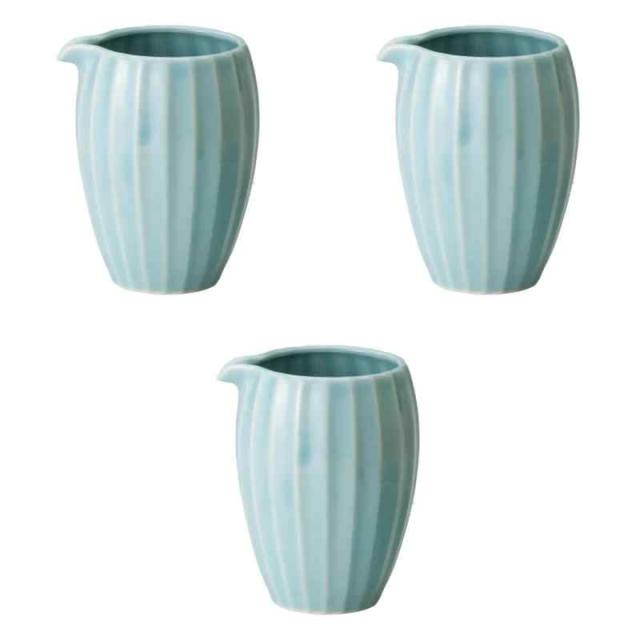 3個セット 削ぎ青磁冷酒器 [ 7.5×12？(350？) ] | 冷酒器 セトモノホンポ(Setomonohonpo)