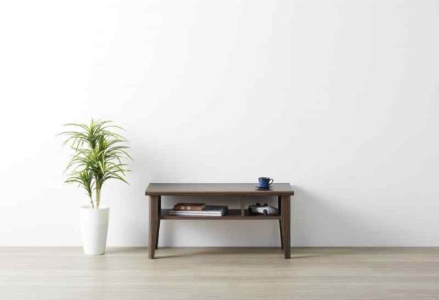 朝日木材加工(Asahiwood) リビングテーブル Cosalo ブラウン 幅79×奥行39.1×高さ36.5cm コサロ COC-3580LT-DB